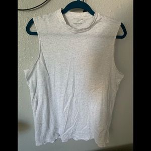 Lightweight mock neck tank size large
